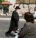 12  Israel, Jerusalem. Hasadic Jew leaving the Wailling Wall